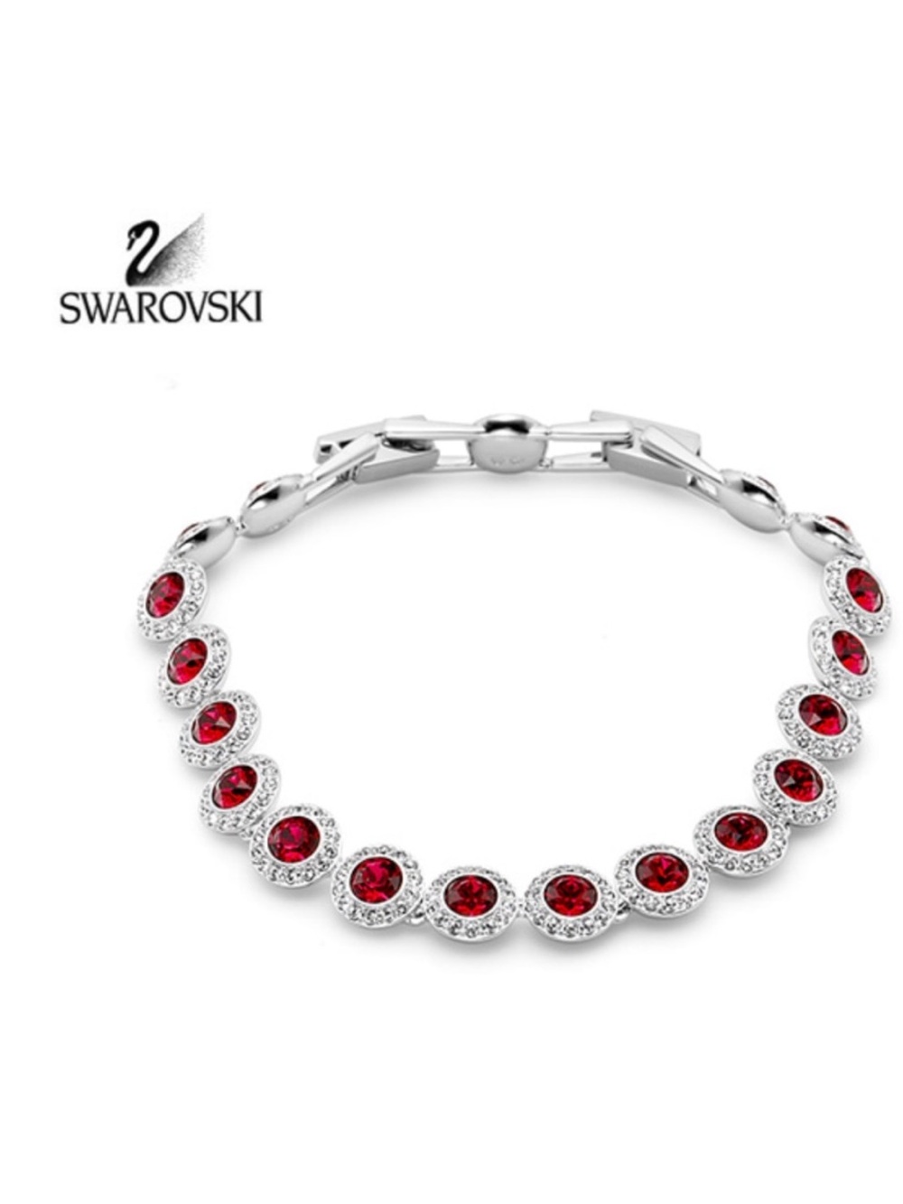 Swarovski angelic ruby red bracelet
